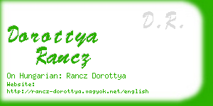 dorottya rancz business card